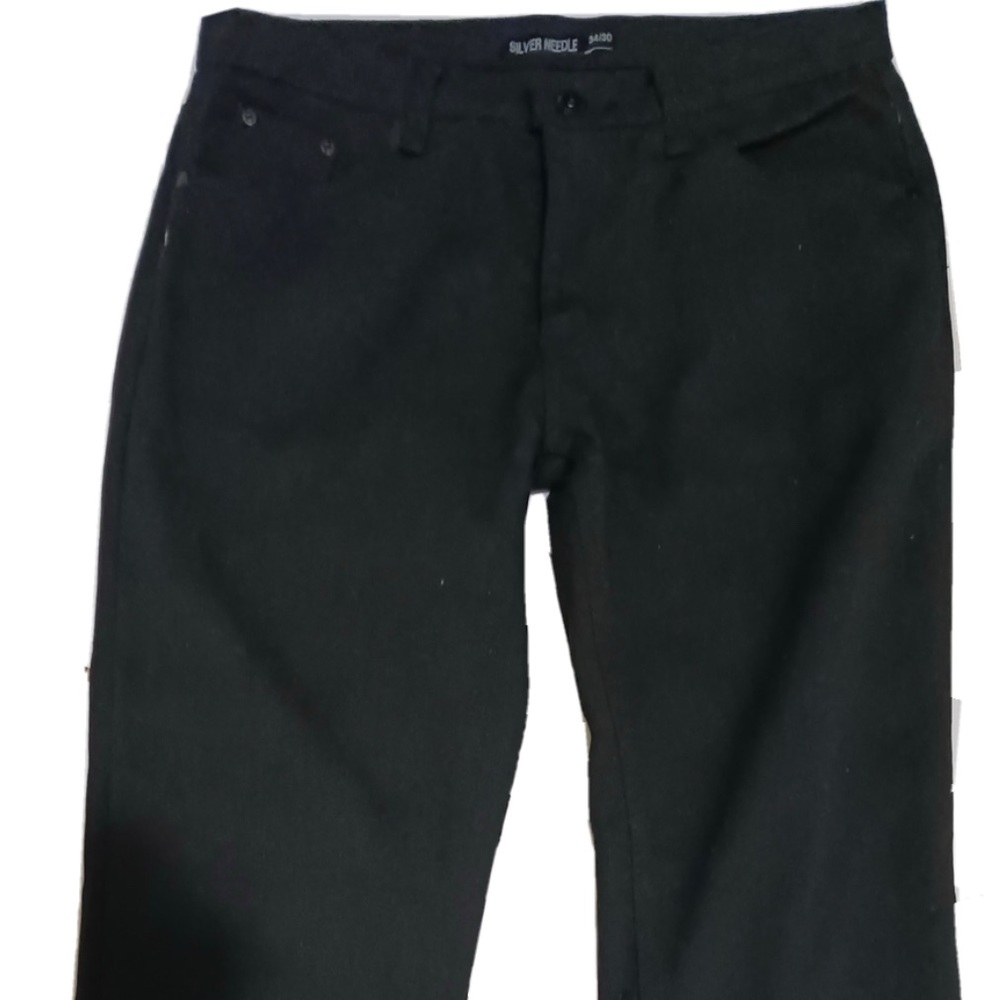 NEW Mens Silver Needle Black Jeans Size 34 x 30